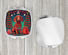 Dachshund Christmas Compact Mirror