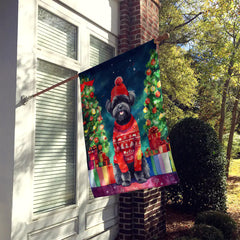 Affenpinscher Christmas House Flag