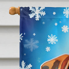 Boxer Christmas House Flag