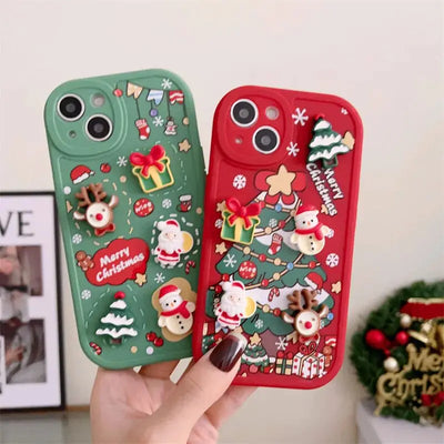 3D Christmas Cartoon Case